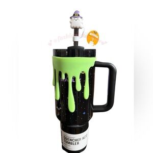 2025 Halloween Stanley Spellcast Black 40 oz Tumbler with bat design BUNDLE NEW